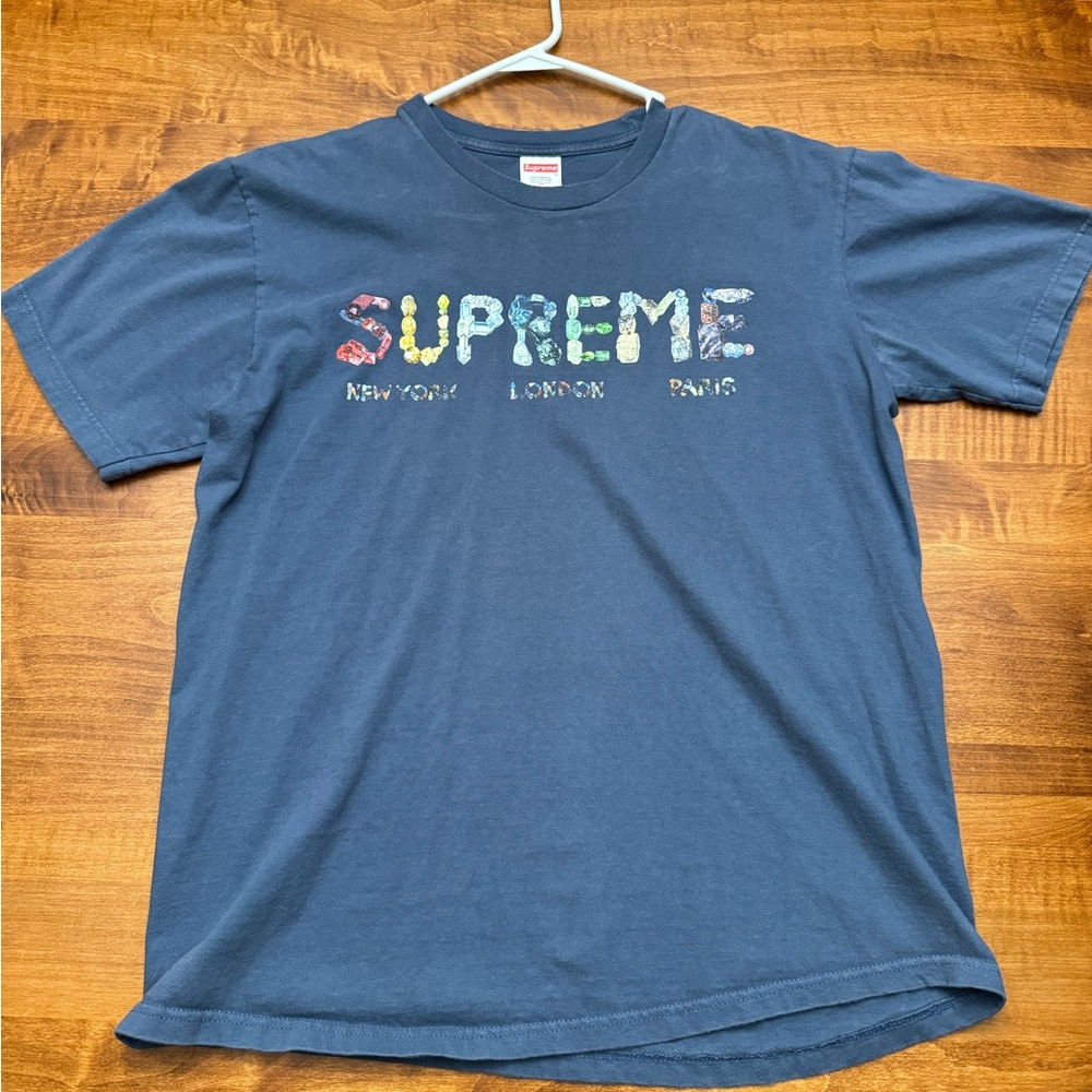 Supreme Rocks T Shirt - Blue
